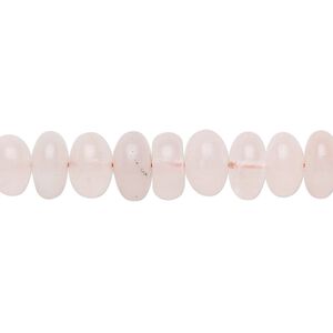 Rose quartz 1pkg1, rondelle bead natural 15.5-16 inch 8x5mm