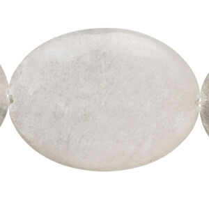 Grey marble 1pkg1, puffed oval bead natural, 15 inch 40x30mm