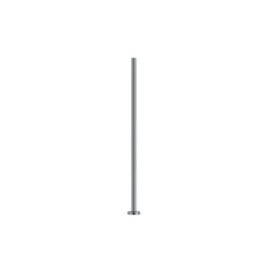 Head pin, gunmetal-plated brass, 1 inch, 21 gauge. Sold per pkg of 100.