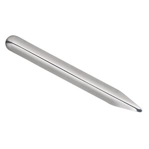 Scoop, stainless steel, 6 x 1/2 inches with one pointed end and one curved end. Sold individually.