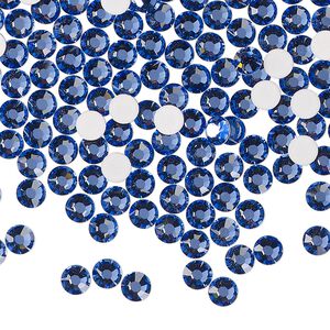 Flat back 144pk blue violet foil back, Preciosa MAXIMA Czech crystal rhinestone 3.8-4mm chaton rose round SS16
