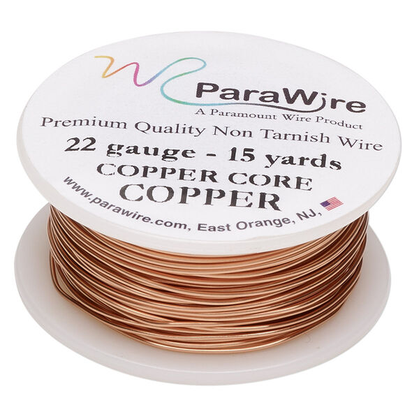 Wire, ParaWire™, copper, round, 22 gauge. Sold per 15-yard spool. image number 0