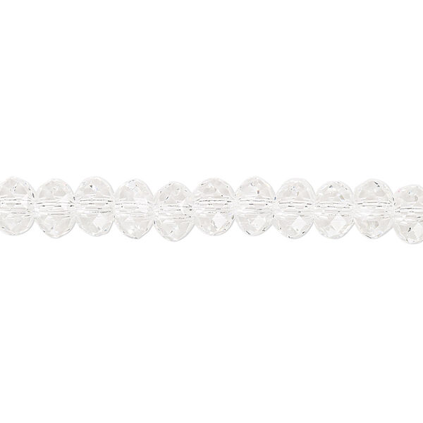 Bead 48pk crystal, Preciosa Bellatrix Czech crystal 6x4mm rondelle image number 0