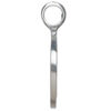 Pendant 1pkg1 "pewter" (zinc alloy), 43x31mm 1sided round with cross design. image number 1