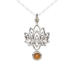 Carnelian / sterling silver 1pkg, lotus drop antiqued 22.5x14.5mm