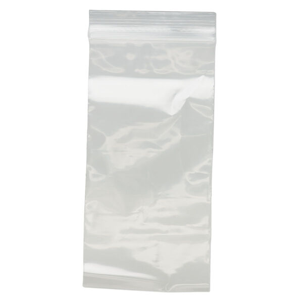 Bag, Tite-Lip™, plastic, clear, 3x6-inch top zip. Sold per pkg of 100. image number 1