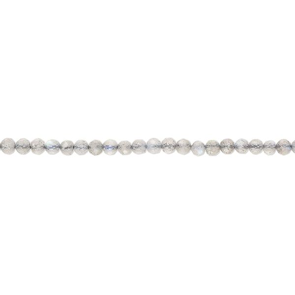 Labradorite 1pkg1, hand-cut faceted round bead natural 13 inch 2mm image number 0
