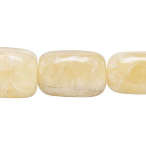 Yellow calcite 1pkg1, nugget bead natural, 15 inch medium to large