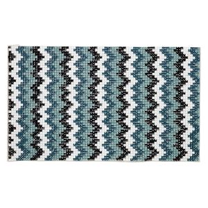 Adhesive sheet, My Style Deco Art™, peel-off, resin and glue, steel blues / black / white, 8 x 4-3/4 inch rectangle, 1.8mm thick. Sold individually.