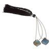 Labradorite 1pkg2, hand-cut top-drilled puffed teardrop bead natural 14x14mm image number 1