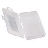 Organizer box, The Beadery®, 1pkg1, plastic, clear, 6-3/8 x 3-5/8 x 1 inches with 1 fixed compartment (2179). image number 0