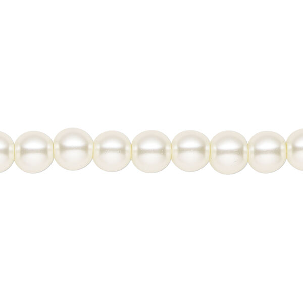 Pearl 1pk cream, Celestial Crystal&reg; 6mm round 15.5-16 inch image number 0