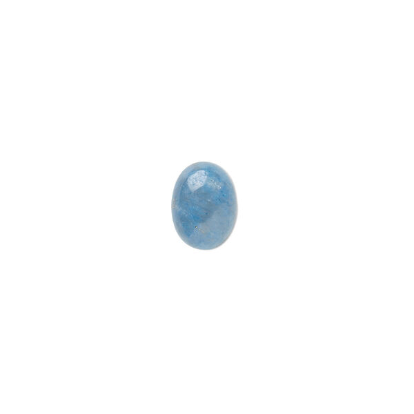 Cabochon, denim lapis (natural), 8x6mm calibrated oval, C grade, Mohs hardness 5 to 6. Sold per pkg of 10. image number 0
