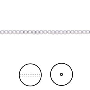 Pearl 1000pk lavender, Swarovski® 2mm round 5810
