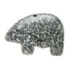 Spotted jasper 1pkg1, half-drilled Zuni-style bear focal natural, 34x26mm-38x29mm image number 0