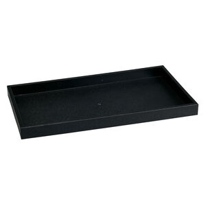 Display tray, plastic, black, 14-3/4 x 8-3/8 x 1 inches. Sold individually.