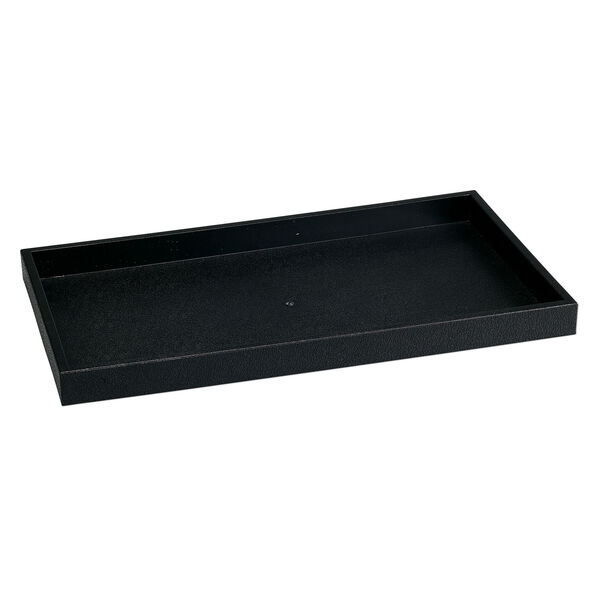 Display tray, plastic, black, 14-3/4 x 8-3/8 x 1 inches. Sold individually. image number 0