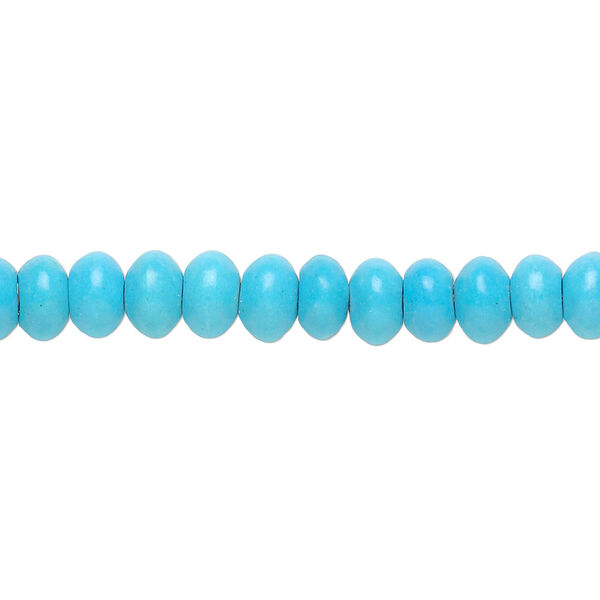 Magnesite 1pkg1, rondelle bead 15.5-16 inch 6x4mm image number 0