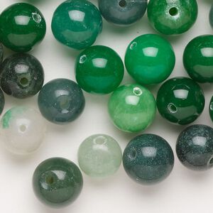 Quartz 1pkg1, round bead 2 oz mix 9-11mm