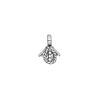 Bail, ice-pick, antiqued sterling silver, 12x10mm with rope loop design, 4.5mm grip length. Sold individually. image number 0
