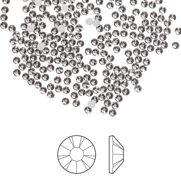 Flat back 1pkg144, lilac ash foil back Preciosa MAXIMA Czech crystal rhinestone 1.7-1.9mm chaton rose round SS5 image number 0