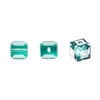 Bead 1pkg48 Caribbean green, Crystal Passions&reg; Regenerated 8mm cube 5601 image number 0