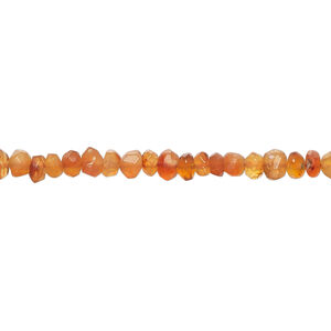 Carnelian 1pkg1, hand-cut tumbled faceted rondelle bead, 13 inch 3x2mm-5x4mm