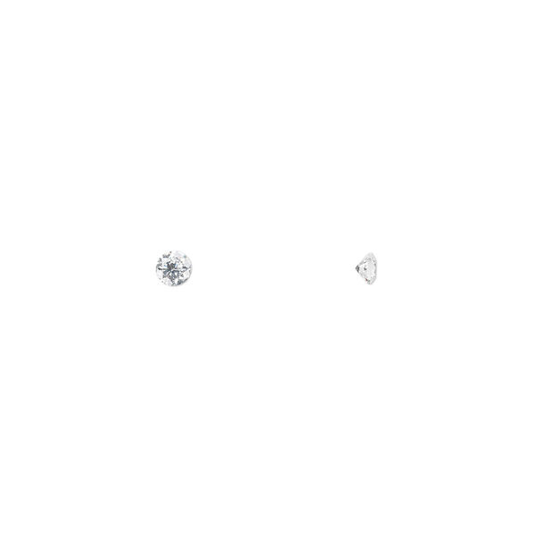 Gem, cubic zirconia, spinel white, 2.5mm faceted round, Mohs hardness 8-1/2. Sold per pkg of 10. image number 0