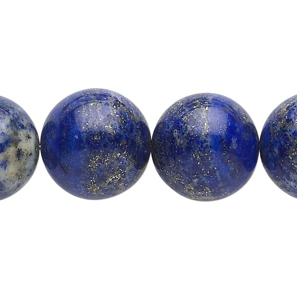 Lapis lazuli 1pkg1, round bead natural 15 inch 16mm image number 0