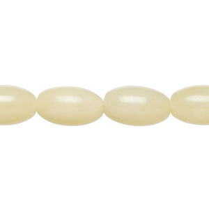 Olive new "jade" 1pkg1, oval bead natural, 15 inch 14x8mm-15x9mm