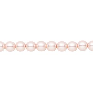 Pearl 50pk rosaline, Preciosa Czech crystal 5mm round