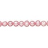 Freshwater pearl 1pkg1, semi-round, 15.5-16 inch dark blush 5-6mm cultured image number 0