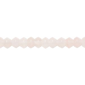 Rose quartz 1pkg1, rondelle bead natural 15.5-16 inch 6x4mm