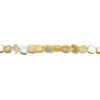 Gold lip / mother-of-pearl shell 1pkg1, pebble bead 15 inch small image number 0