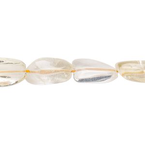 Citrine 1pkg1, tumbled nugget bead 14 inch small