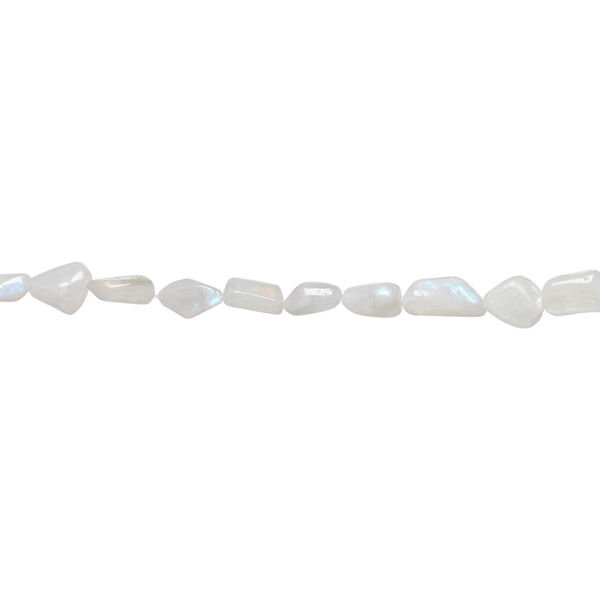Rainbow moonstone 1pkg1, tumbled nugget bead natural 15.5-16 inch large image number 1