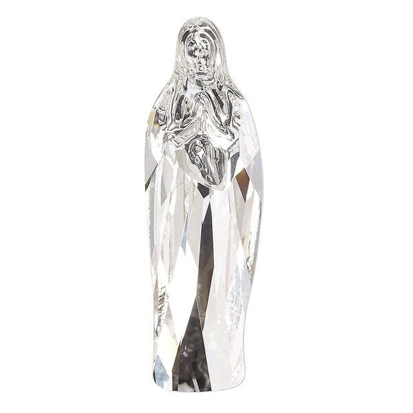 Fancy stone 1pk crystal foil back, Crystal Passions® 40x12.5mm Virgin Mary 4973 image number 0