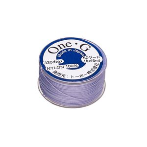 Thread, One-G™, nylon, pkg/50 yards, light lavender, size 0.