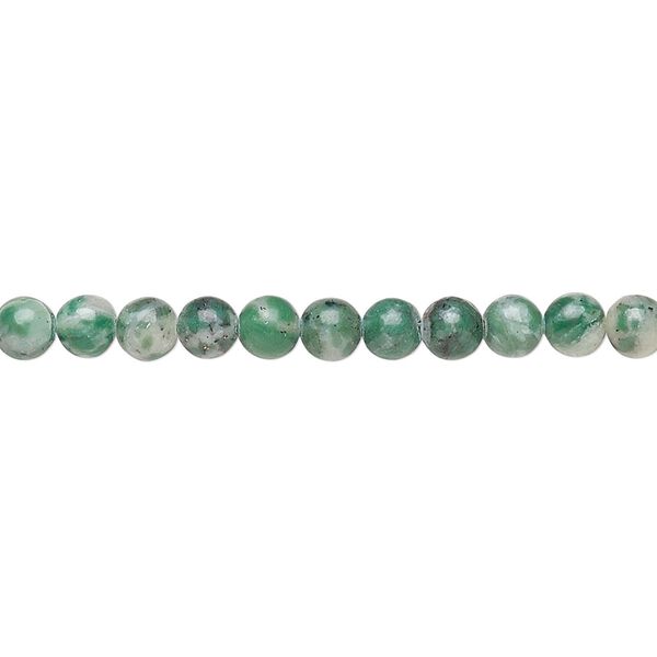 Ching hai "jade" 1pkg1, round bead natural 15.5-16 inch 4mm image number 0