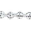 Bead, glass 1pkg8, opaque black and white, 10mm hand-painted round. image number 0