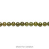 Nephrite jade 1pkg1, round bead natural 15.5-16 inch 4mm image number 2