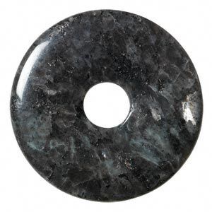 Blue labradorite 1pkg1, donut focal natural 15.5-16 inch 50mm