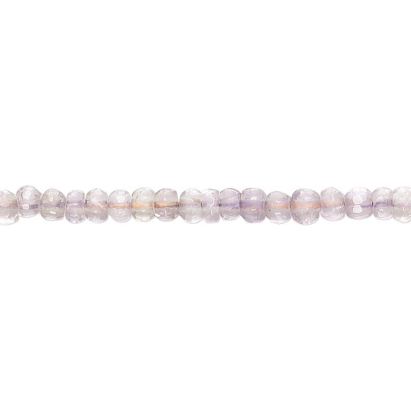 Amethyst / ametrine 1pkg1, hand-cut faceted rondelle bead C grade, 10 inch 3x2mm-4x3mm image number 0