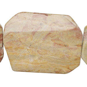Rainbow marble 1pkg1, 2-cut flat freeform bead natural, 15 inch 39x29mm-40x31mm