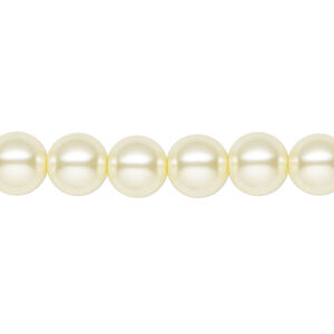 Pearl 1pk ivory, Celestial Crystal® 8mm round 15.5-16 inch