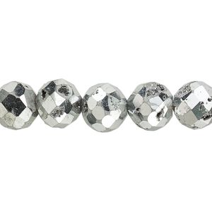 Druzy agate 1pkg1, electroplated faceted round bead 8 inch 10mm