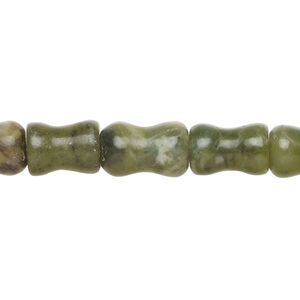Serpentine 1pkg1, bamboo bead natural, 15 inch 12x8mm-13x9mm