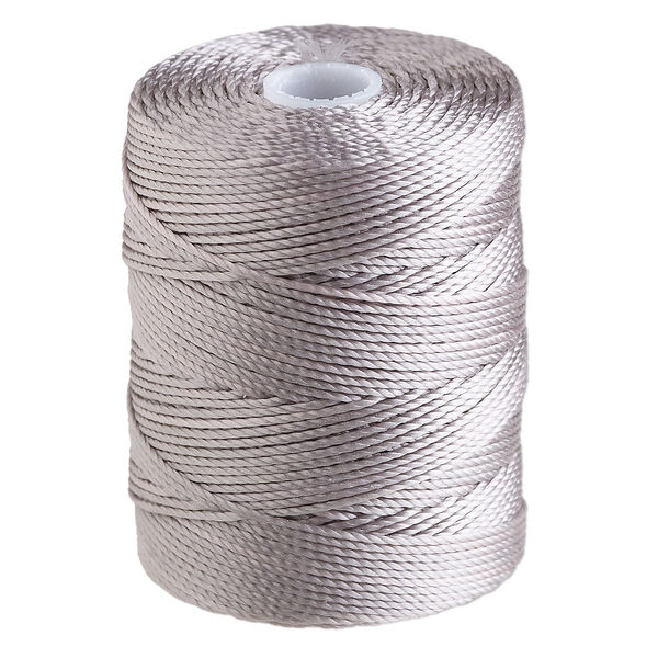 Thread, C-Lon®, nylon, nickel, 0.5mm diameter. Sold per 92-yard spool. image number 0