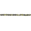Russian serpentine 1pkg1, round bead natural, 15 inch 6-7mm image number 1
