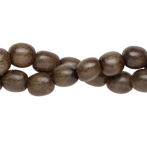 Bead 1pkg2 wood, brown, 7-8mm round, 15.5-16 inch. image number 0